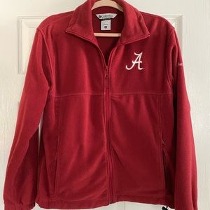Alabama Columbia Jacket, Size Medium, Crimson color